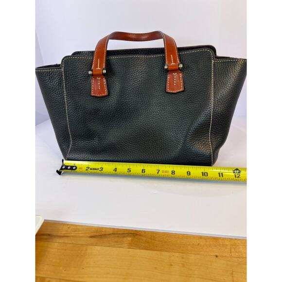 Dooney Bourke East West Cambridge shopper tote Satchel Midnight Navy Blue GUC - Picture 13 of 16